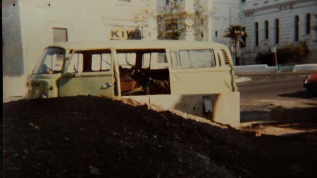 Disappearance ... a photo of a green Kombi van used as evidence in the Trudie Adams inquest.