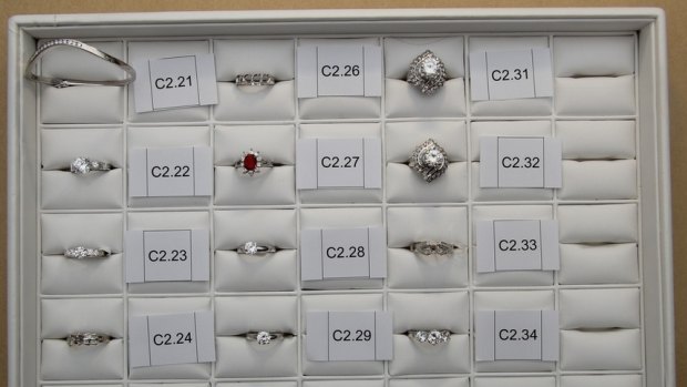 Stolen jewellery recovered from an Inala jewellery store in Brisbane's south.