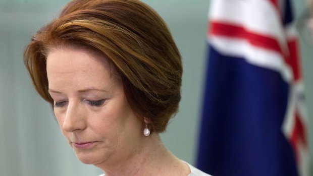 Julia Gillard, in the Cook Islands, speaks to the media about the five Australian soldiers killed in Afghanistan.