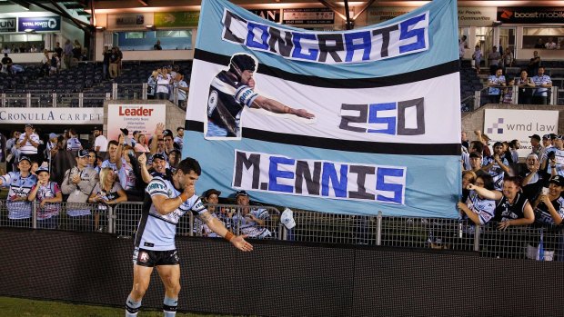 Staying put: Michael Ennis seems likely to be at the Sharks for another year.