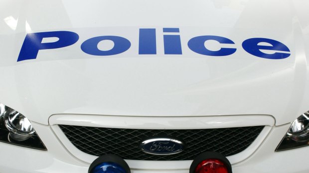 A motorcyclist suffered head and arm injuries in a crash on Parkes Way on Monday morning.
