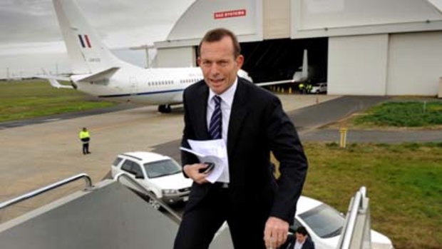 Opposition Leader Tony Abbott is setting a cracking pace in the last days before the election.