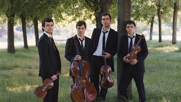 At their enterprising best ... the Mondigliani String Quartet.