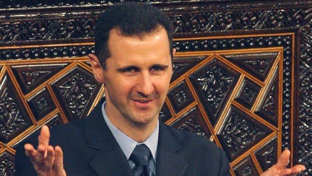 Syrian President Bashar al-Assad in December. 