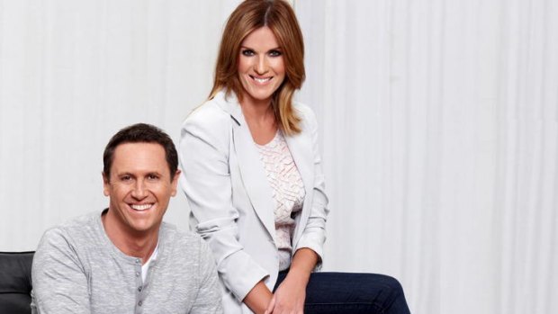 Channel Seven's <i>The Morning Show</i> hosts Larry Emdur and Kylie Gillies.