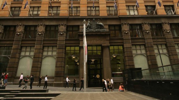 Savings house: the 'money box' headquarters of CBA in Sydney.