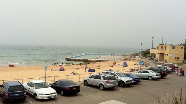 Thick fog moves into Curl Curl on Sydney's northern beaches on Saturday afternoon.