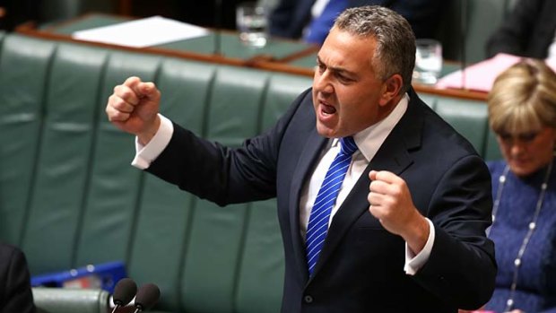 Treasurer Joe Hockey: “I just say to the critics, you want us to keep our election promises, now you're doing everything you can to stop us keeping our election promises."