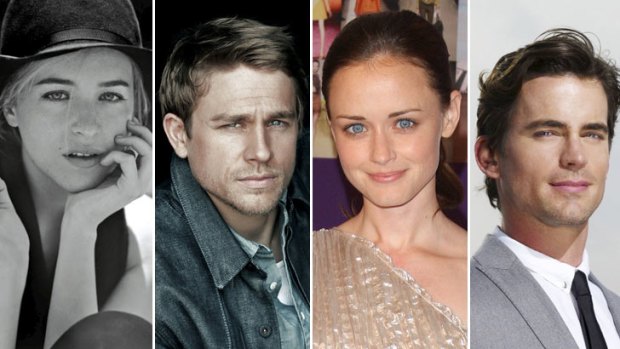 Question of chemistry: (from left) Dakota Johnson; Charlie Hunnam; Alexis Bledel; Matt Bomer.