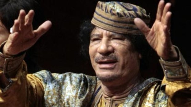 Colonel Gaddafi...suspicions about Britian's assistance.