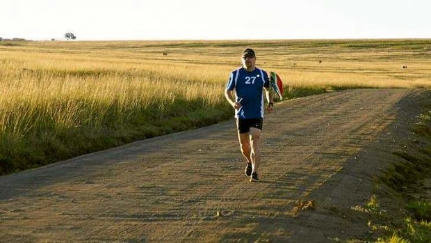 Running man: <i>Mandela Marathons</i>.