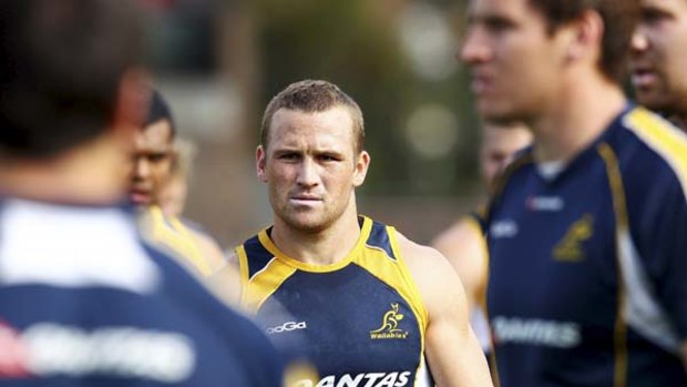 Focused ... Matt Giteau knows the Wallabies can’t afford him missing too many shots at goal on their tour to the northern hemisphere.