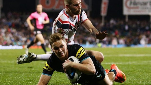 Highlight: Matt Moylan starred as the Panthers took down the Warriors on Sunday.