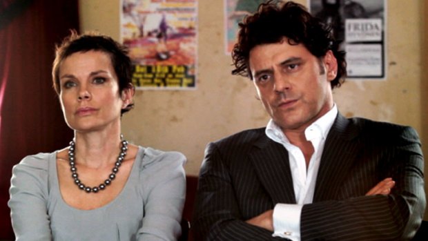Compelling power &#8230; Sigrid Thornton and Vince Colosimo hear more than they bargained for.