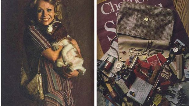 1970s nostalgia: actor Jacki Weaver once opened her Glomesh bag for an ad.