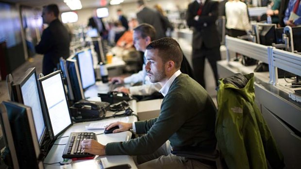 An agent at work at the US National Cybersecurity and Communications Integration Centre.