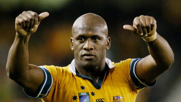 Good guy: Wendell Sailor during his Wallabies days.