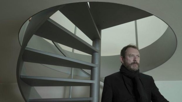 Liam Gillick as H in Joanna Hogg's film <i>Exhibition</i>.