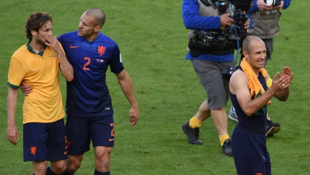 The Socceroos gave the Netherlands a tough match.