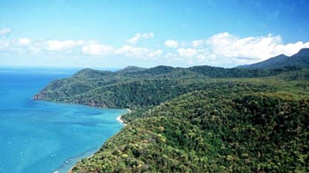 Secluded ... an aerial view of Bloomfield Lodge.