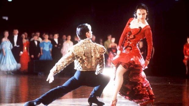 Paul Mercurio as Scott and Tara Morice as Fran in the 1992 movie 'Strictly Ballroom'.
