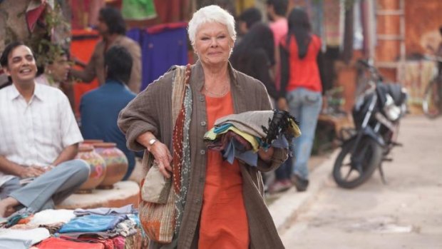 Bumbling about Jaipur: Dench admires her character in the <i>The Second Best Marigold Hotel</i> because she's a widow who decides she's not going to sit around and wait for death.
