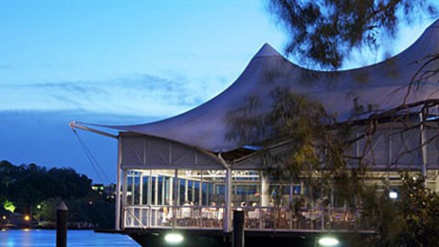 Drift Cafe in Milton, formerly Oxley's on the River, is almost entirely submerged.