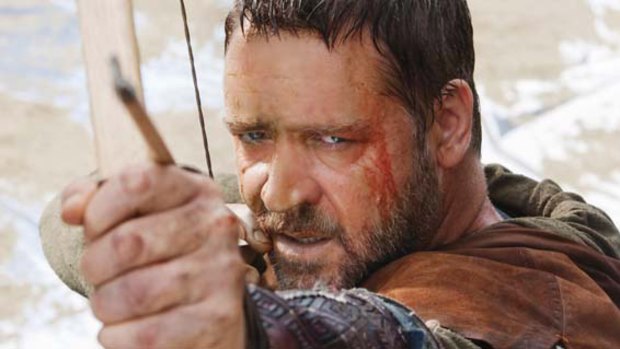 Russell Crowe plays Robin of Loxley in Ridley Scott's <i>Robin Hood</i>.