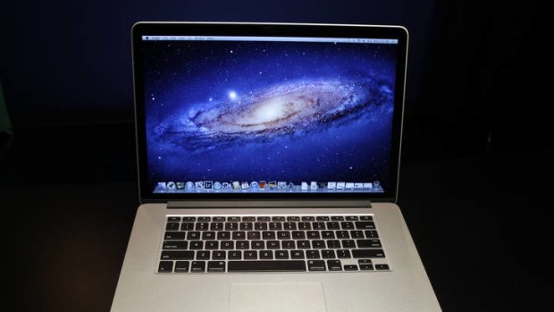 The new 15-inch MacBook Pro with Retina display, in New York.