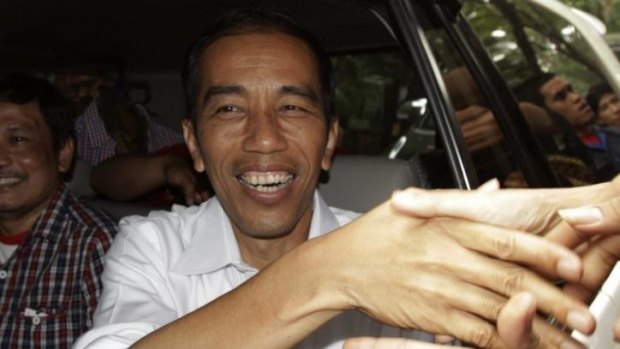 Governor of Jakarta presidential candidate Joko Widodo. 