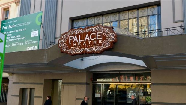 The site of many powerful performances, the future of the Palace Theatre, top, is under threat.