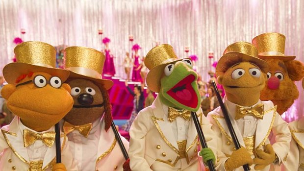 Showtime: Scooter, Rowlf, Kermit, Walter and Fozzie.
