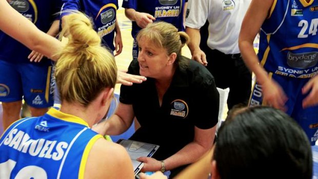 Enduring figure: Sydney Uni Flames coach Karen Dalton.