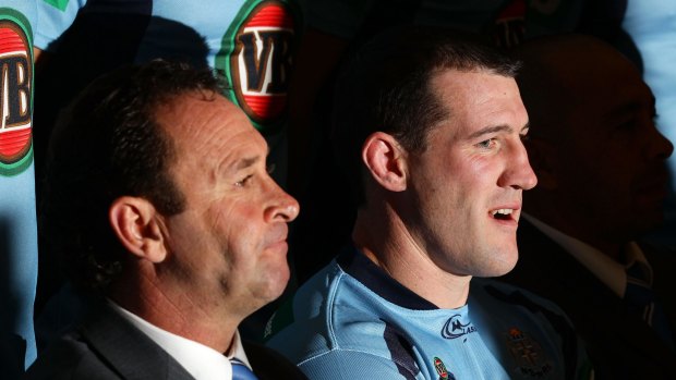 Former club and state allies: Ricky Stuart and Paul Gallen.