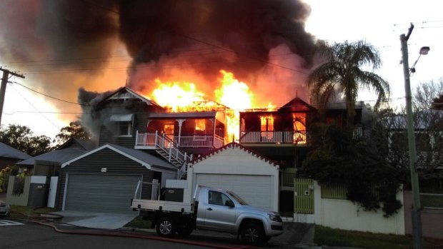 The Paddington fire destroyed two homes.