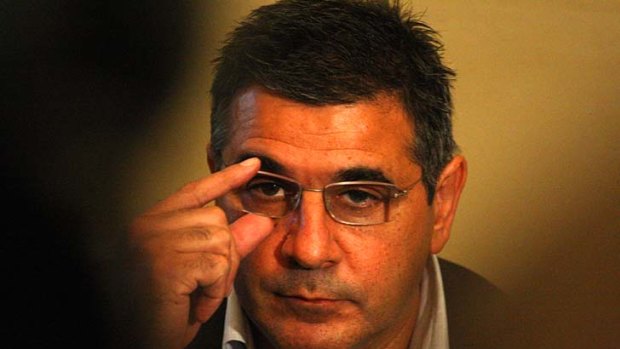 Andrew Demetriou has become something of a travelling salesman in recent months.