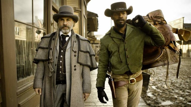 Christoph Waltz and Jamie Foxx star in Django Unchained.
