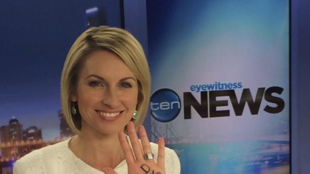 Channel Ten's Georgina Lewis is one of many celebrities supporting the campaign against child sex abuse