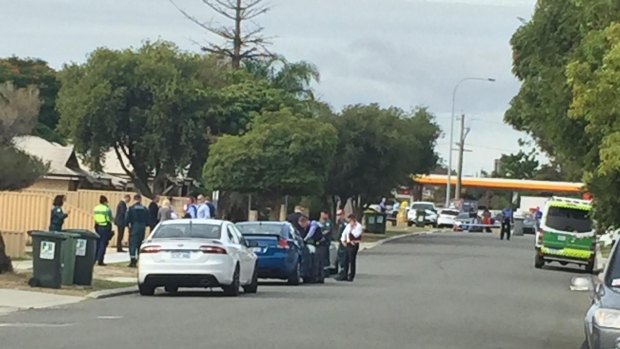 Coolgardie Street, Bentley, was cordoned off after the death of a man in April.