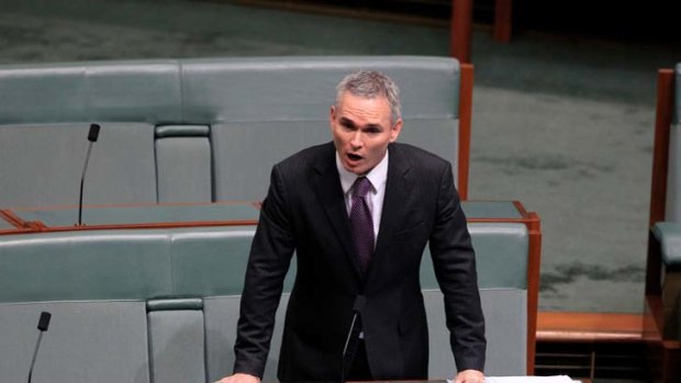 Ready to explain ... Craig Thomson pledges in Parliament yesterday that he will make a statement in two weeks on allegations of credit card misuse.
