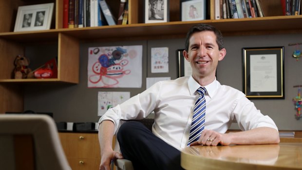 Senator Simon Birmingham: working on a new funding formula. 