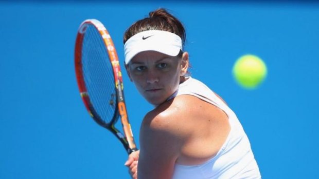 Rising fast: Casey Dellacqua is through to the quarter-finals at the Indian Wells Masters.
