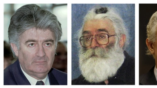 The guises of Radovan Karadzic.