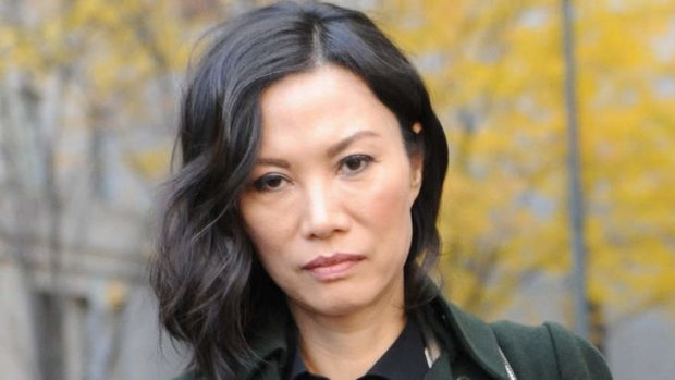 Made no comment to Vanity Fair ... Wendi Deng Murdoch exits the US State Supreme court during her divorce to Rupert Murdoch in November last year.