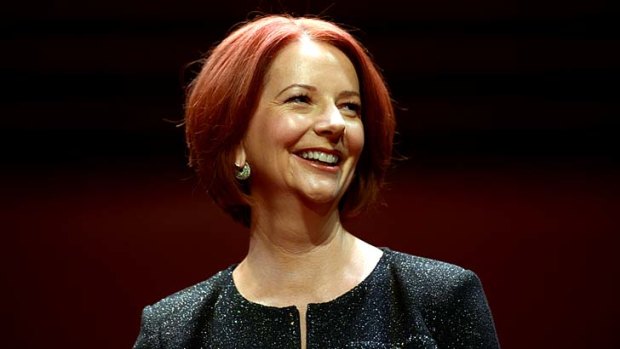 Julia Gillard charmed a receptive crowd at the Sydney Opera House.