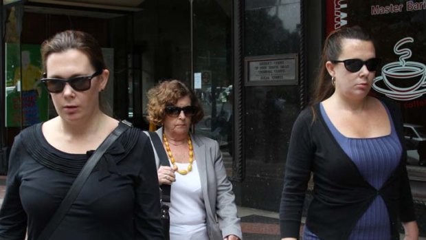 Sentenced to 15 months' jail ... Sarah Elena Hay, left, pictured at an earlier court appearance with her sister.