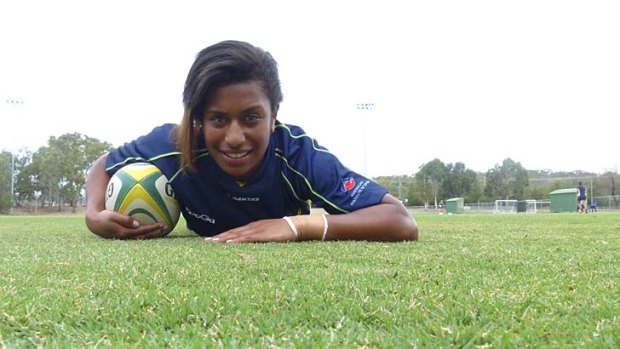 Sprinter: Ellia Green has burst onto the sevens rugby scene quick out of the blocks.