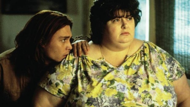 Darlene Cates with Johnny Depp in What's Eating Gilbert Grape?