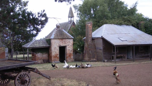 The dining room at the convict-built farm is loaded with history.