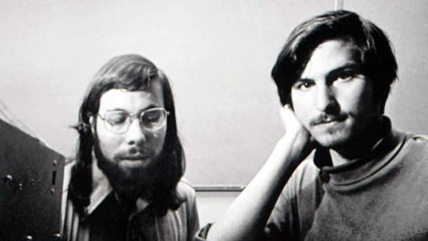 Steve Wozniak (left) and Steve Jobs pictured in 1976.